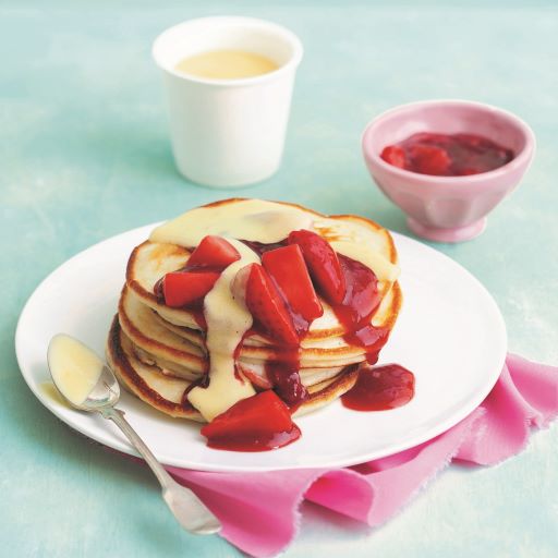 Harbinger Post - PFANNKÜCHLEIN MIT ERDBEEREN UND HOLUNDERSOSS